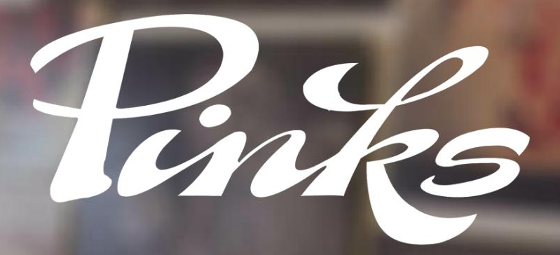 Pinks Burgers Logo in Hamilton, Ontario