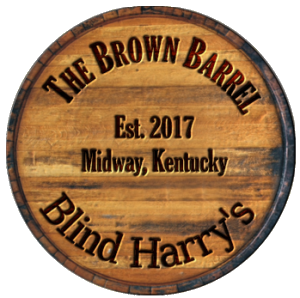 The Brown Barrel & Blind Harry's Logo in Midway, Kentucky